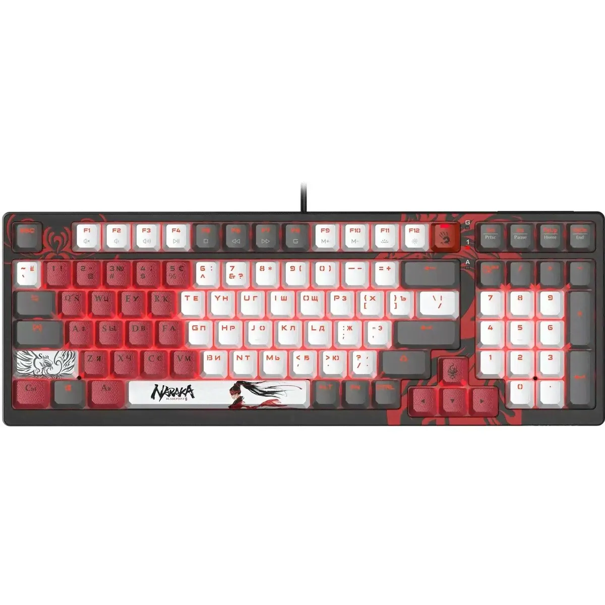 Клавиатура A4Tech Bloody S98 Naraka BLMS Plus Black-Red (USB)