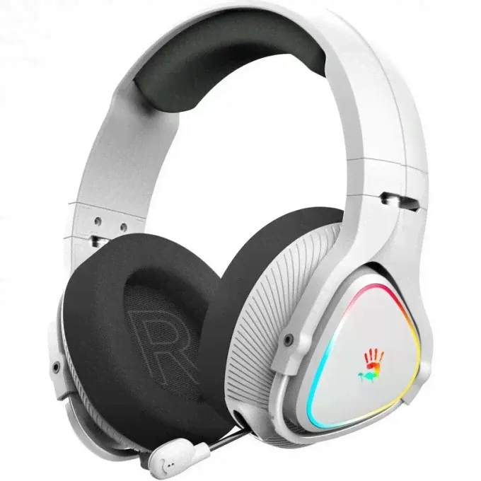 Наушники с микрофоном A4Tech Bloody MR710 Bluetooth Серые-0