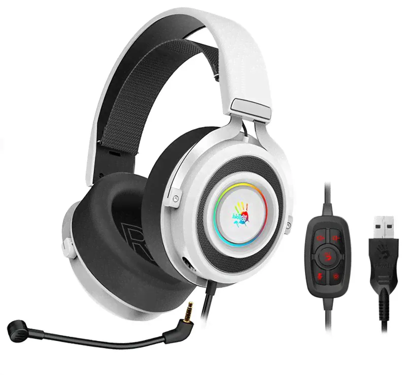 Игровые наушники A4Tech Bloody G535 ( 7.1 ) белый-0
