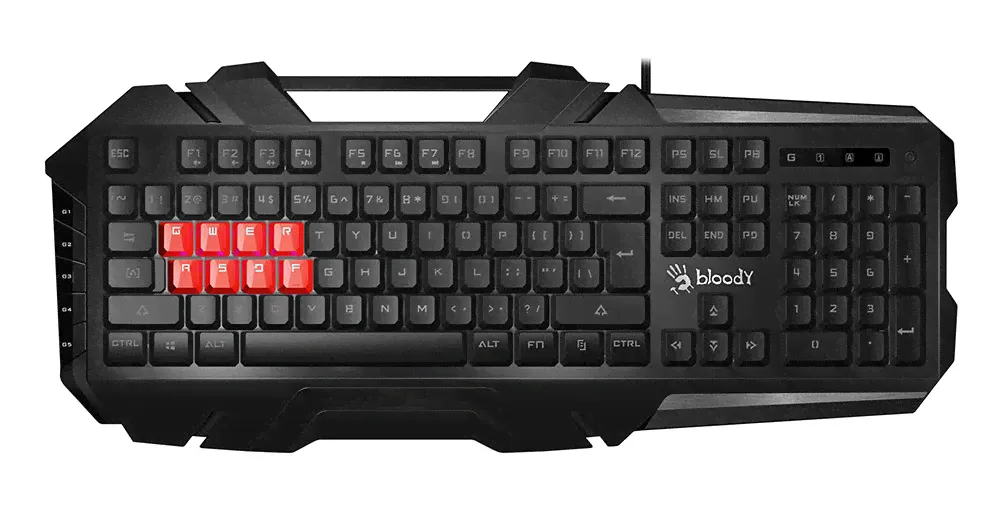 Клавиатура A4Tech Bloody B3590R, USB, черный/серый