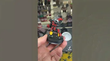 Trying Vallejo Game Color paints for the first time on a 10mm imperial knight from KMFP Designs.