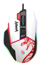 Мышь проводная игровая A4TECH Bloody W95 Max (12000dpi) USB, белый/рисунок (1/20) (W95 MAX NARAKA)