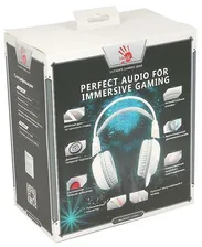 A4 Tech Гарнитура игровая A4Tech Bloody G300, белый (g300 white+grey) наушники
