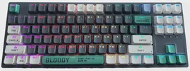 Клавиатура проводная A4Tech Bloody S87 Energy BLMS Red Plus серый