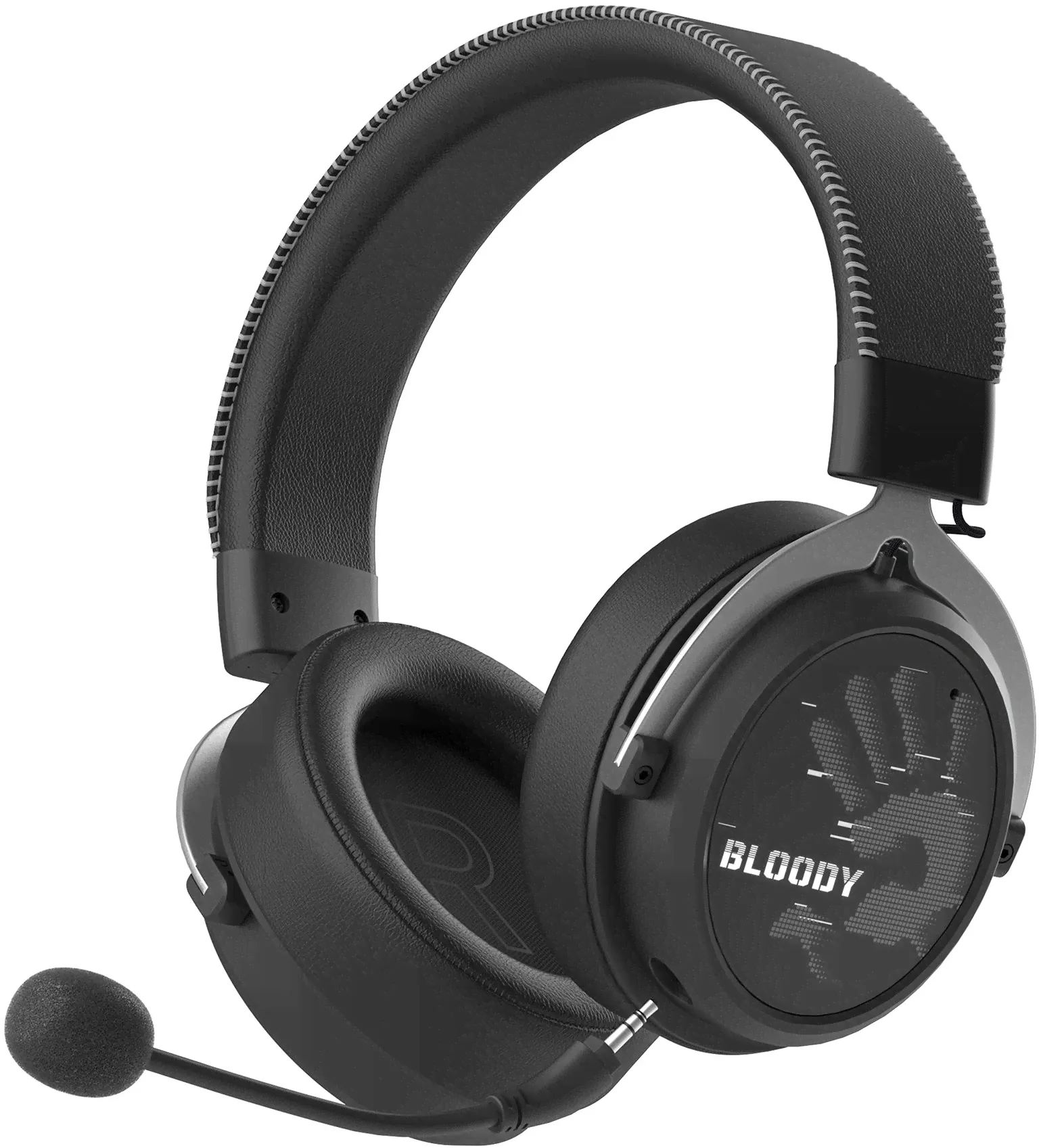 Наушники с микрофоном A4Tech Bloody MR590 Sports черный 1.5м мониторные BT/Radio/3.5mm оголовье (MR590 + WIRED/SPORT BLACK)-0