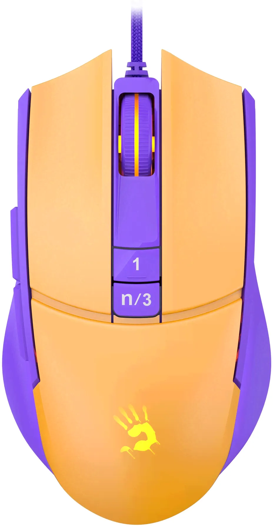 Мышь A4Tech Bloody L65 Max Проводная жёлтый, L65 MAX/ROYAL VIOLET-0