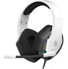 Игровые наушники с микрофоном A4 Bloody G260p USB белый/черный